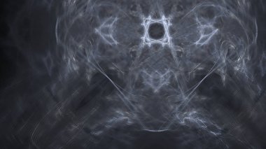 Fantezi kaotik renkli fraktal desen. Soyut Fraktal şekiller. 3D render resimde arka plan veya duvar kağıdı.