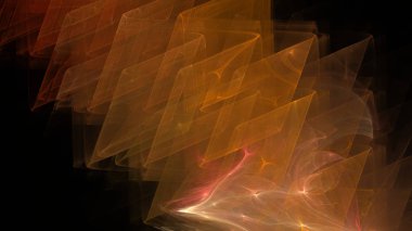 Fantezi kaotik renkli fraktal desen. Soyut Fraktal şekiller. 3D render resimde arka plan veya duvar kağıdı.