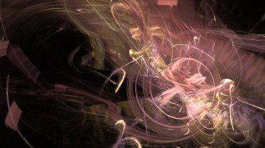 Fantezi kaotik renkli fraktal desen. Soyut Fraktal şekiller. 3D render resimde arka plan veya duvar kağıdı.