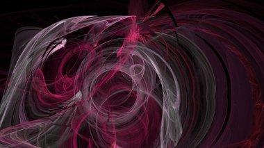 Fantezi kaotik renkli fraktal desen. Soyut Fraktal şekiller. 3D render resimde arka plan veya duvar kağıdı.