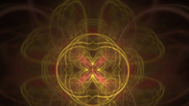 Fantezi kaotik renkli fraktal desen. Soyut Fraktal şekiller. 3D render resimde arka plan veya duvar kağıdı.