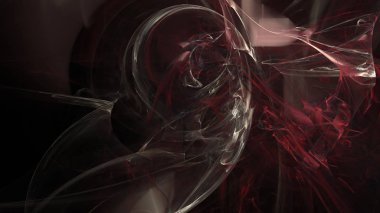 Fantezi kaotik renkli fraktal desen. Soyut Fraktal şekiller. 3D render resimde arka plan veya duvar kağıdı.