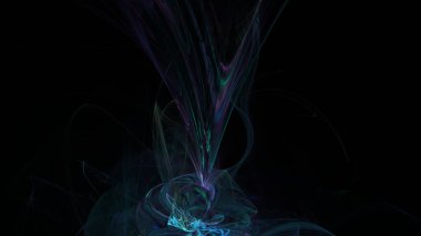 Fantezi kaotik renkli fraktal desen. Soyut Fraktal şekiller. 3D render resimde arka plan veya duvar kağıdı.