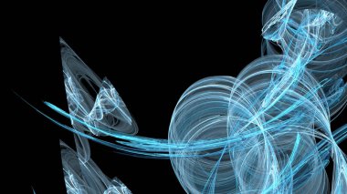 Fantezi kaotik renkli fraktal desen. Soyut Fraktal şekiller. 3D render resimde arka plan veya duvar kağıdı.