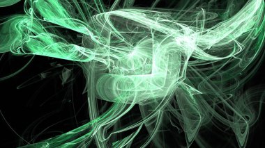 Fantezi kaotik renkli fraktal desen. Soyut Fraktal şekiller. 3D render resimde arka plan veya duvar kağıdı.