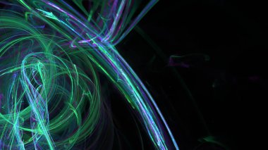 Fantezi kaotik renkli fraktal desen. Soyut Fraktal şekiller. 3D render resimde arka plan veya duvar kağıdı.