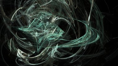 Fantezi kaotik renkli fraktal desen. Soyut Fraktal şekiller. 3D render resimde arka plan veya duvar kağıdı.