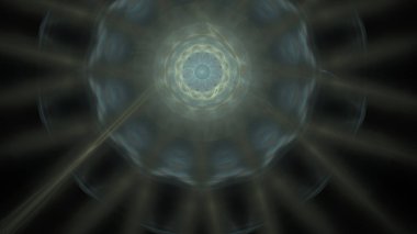 Fantezi kaotik renkli fraktal desen. Soyut Fraktal şekiller. 3D render resimde arka plan veya duvar kağıdı.