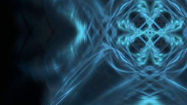 Fantezi kaotik renkli fraktal desen. Soyut Fraktal şekiller. 3D render resimde arka plan veya duvar kağıdı.