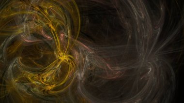 Fantezi kaotik renkli fraktal desen. Soyut Fraktal şekiller. 3D render resimde arka plan veya duvar kağıdı.