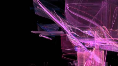 Fantezi kaotik renkli fraktal desen. Soyut Fraktal şekiller. 3D render resimde arka plan veya duvar kağıdı.