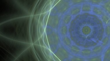 Fantezi kaotik renkli fraktal desen. Soyut Fraktal şekiller. 3D render resimde arka plan veya duvar kağıdı.