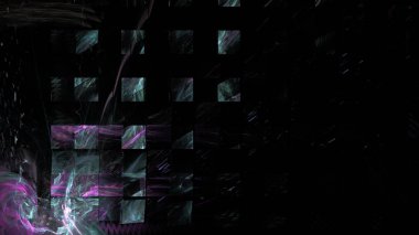 Fantezi kaotik renkli fraktal desen. Soyut Fraktal şekiller. 3D render resimde arka plan veya duvar kağıdı.