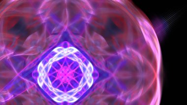 Fantezi kaotik renkli fraktal desen. Soyut Fraktal şekiller. 3D render resimde arka plan veya duvar kağıdı.