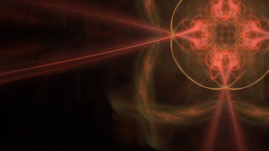 Fantezi kaotik renkli fraktal desen. Soyut Fraktal şekiller. 3D render resimde arka plan veya duvar kağıdı.