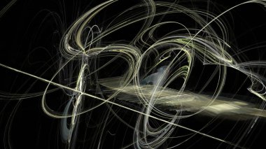 Fantezi kaotik renkli fraktal desen. Soyut Fraktal şekiller. 3D render resimde arka plan veya duvar kağıdı.