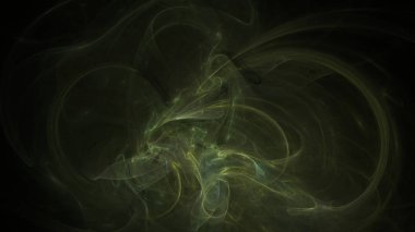 Fantezi kaotik renkli fraktal desen. Soyut Fraktal şekiller. 3D render resimde arka plan veya duvar kağıdı.