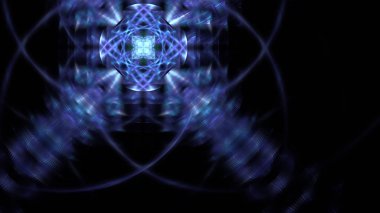 Fantezi kaotik renkli fraktal desen. Soyut Fraktal şekiller. 3D render resimde arka plan veya duvar kağıdı.