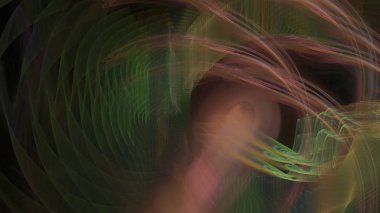 Fantezi kaotik renkli fraktal desen. Soyut Fraktal şekiller. 3D render resimde arka plan veya duvar kağıdı.