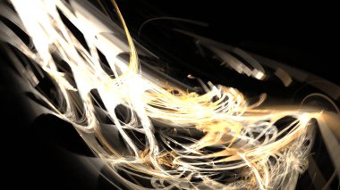 Fantezi kaotik renkli fraktal desen. Soyut Fraktal şekiller. 3D render resimde arka plan veya duvar kağıdı.