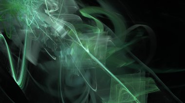 Fantezi kaotik renkli fraktal desen. Soyut Fraktal şekiller. 3D render resimde arka plan veya duvar kağıdı.