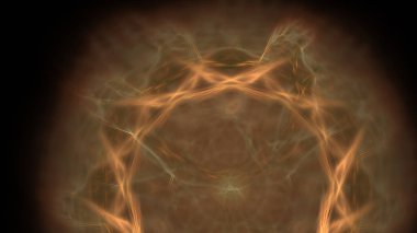 Fantezi kaotik renkli fraktal desen. Soyut Fraktal şekiller. 3D render resimde arka plan veya duvar kağıdı.