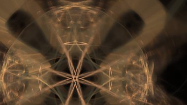 Fantezi kaotik renkli fraktal desen. Soyut Fraktal şekiller. 3D render resimde arka plan veya duvar kağıdı.