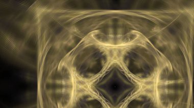 Fantezi kaotik renkli fraktal desen. Soyut Fraktal şekiller. 3D render resimde arka plan veya duvar kağıdı.