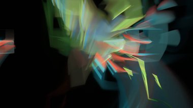 Fantezi kaotik renkli fraktal desen. Soyut Fraktal şekiller. 3D render resimde arka plan veya duvar kağıdı.