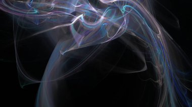 Fantezi kaotik renkli fraktal desen. Soyut Fraktal şekiller. 3D render resimde arka plan veya duvar kağıdı.