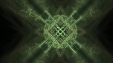 Fantezi kaotik renkli fraktal desen. Soyut Fraktal şekiller. 3D render resimde arka plan veya duvar kağıdı.