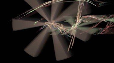 Fantezi kaotik renkli fraktal desen. Soyut Fraktal şekiller. 3D render resimde arka plan veya duvar kağıdı.