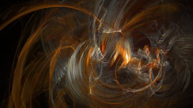 Fantezi kaotik renkli fraktal desen. Soyut Fraktal şekiller. 3D render resimde arka plan veya duvar kağıdı.