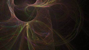 Fantezi kaotik renkli fraktal desen. Soyut Fraktal şekiller. 3D render resimde arka plan veya duvar kağıdı.