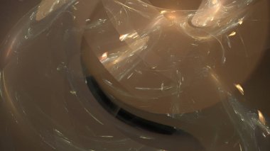 Fantezi kaotik renkli fraktal desen. Soyut Fraktal şekiller. 3D render resimde arka plan veya duvar kağıdı.