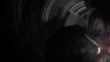 Fantezi kaotik renkli fraktal desen. Soyut Fraktal şekiller. 3D render resimde arka plan veya duvar kağıdı.