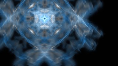 Fantezi kaotik renkli fraktal desen. Soyut Fraktal şekiller. 3D render resimde arka plan veya duvar kağıdı.