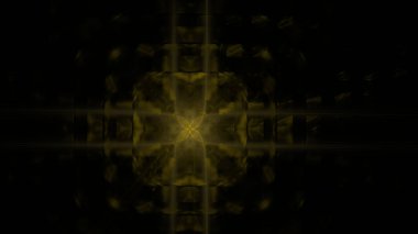 Fantezi kaotik renkli fraktal desen. Soyut Fraktal şekiller. 3D render resimde arka plan veya duvar kağıdı.