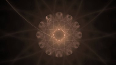 Fantezi kaotik renkli fraktal desen. Soyut Fraktal şekiller. 3D render resimde arka plan veya duvar kağıdı.