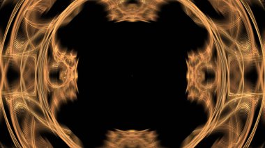 Fantezi kaotik renkli fraktal desen. Soyut Fraktal şekiller. 3D render resimde arka plan veya duvar kağıdı.