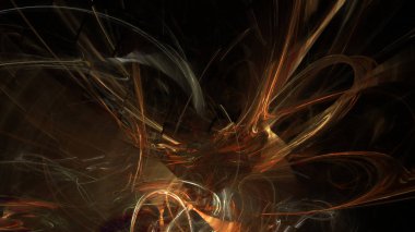 Fantezi kaotik renkli fraktal desen. Soyut Fraktal şekiller. 3D render resimde arka plan veya duvar kağıdı.