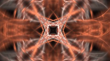 Fantezi kaotik renkli fraktal desen. Soyut Fraktal şekiller. 3D render resimde arka plan veya duvar kağıdı.