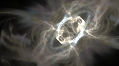 Fantezi kaotik renkli fraktal desen. Soyut Fraktal şekiller. 3D render resimde arka plan veya duvar kağıdı.