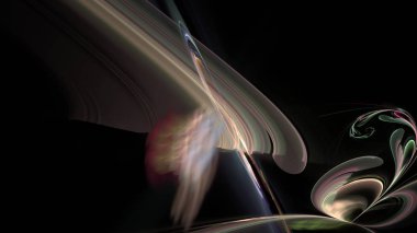 Fantezi kaotik renkli fraktal desen. Soyut Fraktal şekiller. 3D render resimde arka plan veya duvar kağıdı.