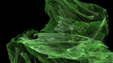 Fantezi kaotik renkli fraktal desen. Soyut Fraktal şekiller. 3D render resimde arka plan veya duvar kağıdı.