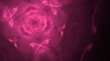 Fantezi kaotik renkli fraktal desen. Soyut Fraktal şekiller. 3D render resimde arka plan veya duvar kağıdı.