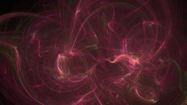 Fantezi kaotik renkli fraktal desen. Soyut Fraktal şekiller. 3D render resimde arka plan veya duvar kağıdı.