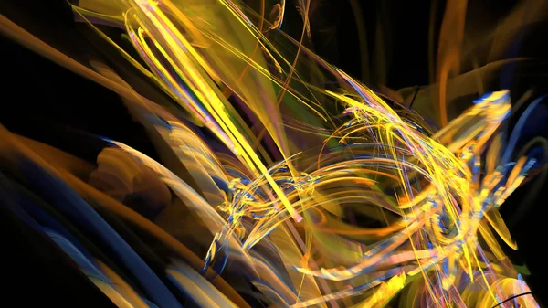 Fantezi kaotik renkli fraktal desen. Soyut Fraktal şekiller. 3D render resimde arka plan veya duvar kağıdı.