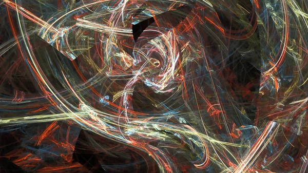 Fantezi kaotik renkli fraktal desen. Soyut Fraktal şekiller. 3D render resimde arka plan veya duvar kağıdı.