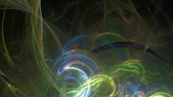 Фантазия хаотичной красочной фрактальной картины. Абстрактные фрактальные формы. 3D рендеринг фона или обоев
.